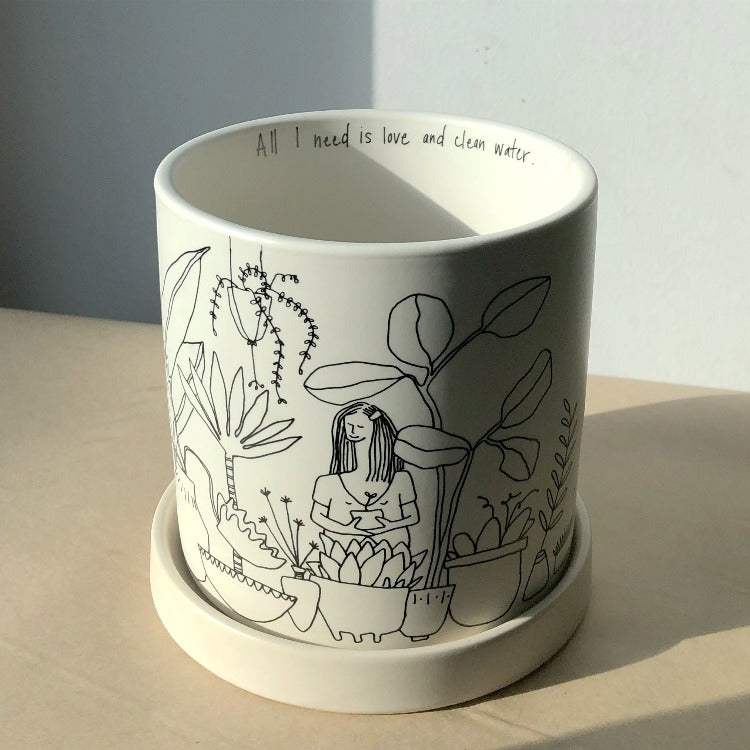 4.75" Plant Lady Pot